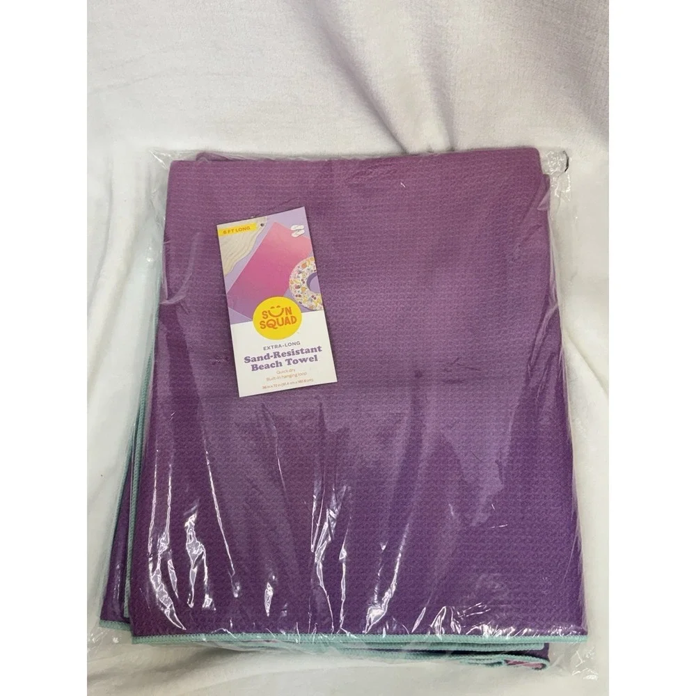 Pink Ombre XL 6ft Beach Towel, Sand Resistant 100% Recycled Polyester -Sun Squad